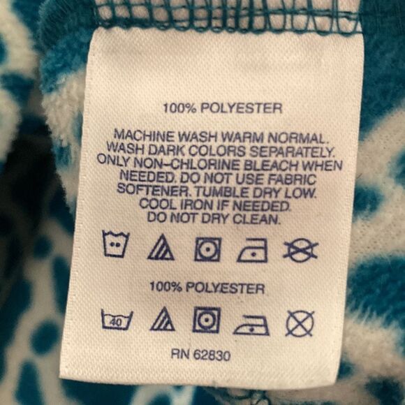 Lands End Pullover Quarter Zip Fleece Size M - Picture 9 of 9